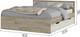Миниатюра изображения товара Двуспальная кровать Стендмебель Гармония КР-604 160x200 (дуб крафт белый/дуб крафт серый)