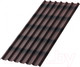 Миниатюра изображения товара Лист кровельный Onduline P7EA5RU Черепица x5 SR-150 3D (1950x960, коричневый)