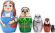 Миниатюра изображения товара Матрешка сувенирная Брестская Фабрика Сувениров В виде фигурок Волшебника из страны Оз 5174