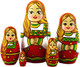 Миниатюра изображения товара Матрешка сувенирная Брестская Фабрика Сувениров В традиционной одежде с орнаментом 5022