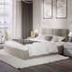 Миниатюра изображения товара Двуспальная кровать ТриЯ Глосс универсальный тип 1 с ПМ 160x200 (велюр мокко светлый)