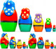 Миниатюра изображения товара Матрешка сувенирная Брестская Фабрика Сувениров В виде фигурок гномов 5119