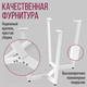 Миниатюра изображения товара Обеденный стол Millwood Лофт Мюнхен 160x80x75 (белый/металл белый)