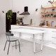 Миниатюра изображения товара Обеденный стол Millwood Лофт Уэльс Л 130x80x75 (белый/металл белый)