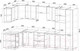 Миниатюра изображения товара Кухонный гарнитур Интерлиния Мила Лайт 1.68x3.4 левая (дуб золотой/антрацит/дуб бунратти)