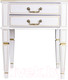 Миниатюра изображения товара Тумба Мебелик Васко В 118Н (белый ясень/золото)