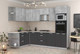 Миниатюра изображения товара Кухонный гарнитур Интерлиния Мила Лайт 1.68x2.8 левая (бетон/антрацит/травертин)
