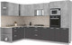 Миниатюра изображения товара Кухонный гарнитур Интерлиния Мила Лайт 1.88x3.2 левая (бетон/антрацит/травертин)