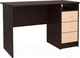 Миниатюра изображения товара Письменный стол Интерлиния СК-001 (дуб венге/дуб молочный)