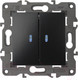 Миниатюра изображения товара Выключатель ЭРА Elegance 14-1105-05 / Б0034241 (антрацит)