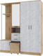 Миниатюра изображения товара Секция в прихожую ДСВ Дуся 1.7 (дуб бунратти/цемент)