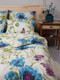 Миниатюра изображения товара Комплект постельного белья Веселина Маки 70116-2 Бязь 120гр. евро (50x70, голубой)