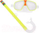 Миниатюра изображения товара Набор для плавания Наша игрушка Маска с трубкой / MS-1224 (салатовый)