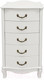 Миниатюра изображения товара Комод Мебелик Джульетта узкий 5 ящиков (молочный дуб)