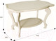 Миниатюра изображения товара Журнальный столик Мебелик Берже 1 (слоновая кость)