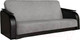 Миниатюра изображения товара Диван Асмана Премьер (декор прямой/рогожка серый/кожзам черный)
