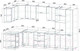 Миниатюра изображения товара Кухонный гарнитур Интерлиния Мила Лайт 1.68x3.4 левая (вудлайн кремовый/антрацит/опал светлый)