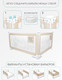 Миниатюра изображения товара Ограждение для кровати Amarobaby Safety Of Dreams / AB-SOFD-BSR-BE-120 (бежевый)