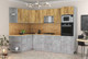 Миниатюра изображения товара Кухонный гарнитур Интерлиния Мила Лайт 1.68x2.8 левая (дуб золотой/бетон/дуб бунратти)