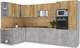 Миниатюра изображения товара Кухонный гарнитур Интерлиния Мила Лайт 1.88x3.4 левая (дуб золотой/бетон/дуб бунратти)