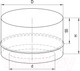 Миниатюра изображения товара Заглушка дымохода Ferrum 430/0.5мм Ф115x200 / f1403