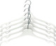 Миниатюра изображения товара Набор пластиковых вешалок-плечиков Литопласт 5шт (белый)