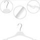 Миниатюра изображения товара Набор пластиковых вешалок-плечиков Литопласт 5шт (белый)