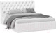 Миниатюра изображения товара Двуспальная кровать ТриЯ Скарлет универсальная тип 1 с ПМ 160x200 (кожзам белый)