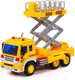 Миниатюра изображения товара Автомобиль-вышка Полесье Сити с подъемником инерционный со звуком и светом / 89762 (желтый)