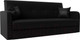 Миниатюра изображения товара Диван Лига Диванов Надежда 72 / 27942 (экокожа черный)