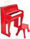 Миниатюра изображения товара Музыкальная игрушка Hape Пианино с табуреткой / E0630_HP (красный)