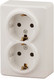 Миниатюра изображения товара Розетка ЭРА Эксперт 11-2206-02 / Б0020695 (слоновая кость)