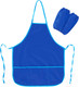Миниатюра изображения товара Фартук для творчества Пифагор 228361 (синий, с нарукавниками)