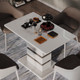 Миниатюра изображения товара Обеденный стол ТриЯ Мадейра тип 1 (белый глянец/ателье темный)