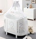 Миниатюра изображения товара Детская кроватка Italbaby Love Oval / 070.1400-0405 (белый)