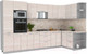 Миниатюра изображения товара Кухонный гарнитур Интерлиния Мила Лайт 1.68x3.4 правая (вудлайн кремовый/вудлайн кремовый/опал светлый)