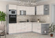 Миниатюра изображения товара Кухонный гарнитур Интерлиния Мила Лайт 1.88x2.6 правая (вудлайн кремовый/вудлайн кремовый/опал светлый)
