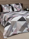 Миниатюра изображения товара Комплект постельного белья Amore Mio Мако-сатин Crystal Микрофибра Евро / 93788 (серый/белый/черный)
