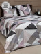 Миниатюра изображения товара Комплект постельного белья Amore Mio Мако-сатин Crystal Микрофибра Евро / 93788 (серый/белый/черный)