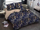 Миниатюра изображения товара Комплект постельного белья Amore Mio Мако-сатин Delight Микрофибра Евро 31461 / 93077 (синий/лиловый/бежевый)