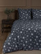 Миниатюра изображения товара Комплект постельного белья Amore Mio Мако-сатин Stars Микрофибра 2сп 24474 / 93805 (серый/белый)