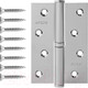 Миниатюра изображения товара Петля дверная Apecs 100x70-B-Steel-CR-L (хром)