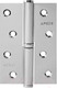 Миниатюра изображения товара Петля дверная Apecs 100x70-B-Steel-CR-R (хром)