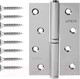 Миниатюра изображения товара Петля дверная Apecs 100x70-B-Steel-CR-R (хром)