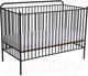 Миниатюра изображения товара Детская кровать-трансформер Polini Kids Vintage 400 / 0002471.22 (черный матовый)