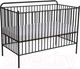 Миниатюра изображения товара Детская кровать-трансформер Polini Kids Vintage 400 / 0002471.22 (черный матовый)