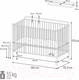 Миниатюра изображения товара Детская кровать-трансформер Polini Kids Vintage 400 / 0002471.22 (черный матовый)