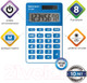 Миниатюра изображения товара Калькулятор Brauberg PK-608-BU / 250519 (синий)