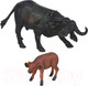 Миниатюра изображения товара Набор фигурок коллекционных Masai Mara Мир диких животных. Семья буйволов / MM211-115