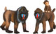 Миниатюра изображения товара Набор фигурок коллекционных Masai Mara Мир диких животных. Семья обезьян мандрил / MM211-142